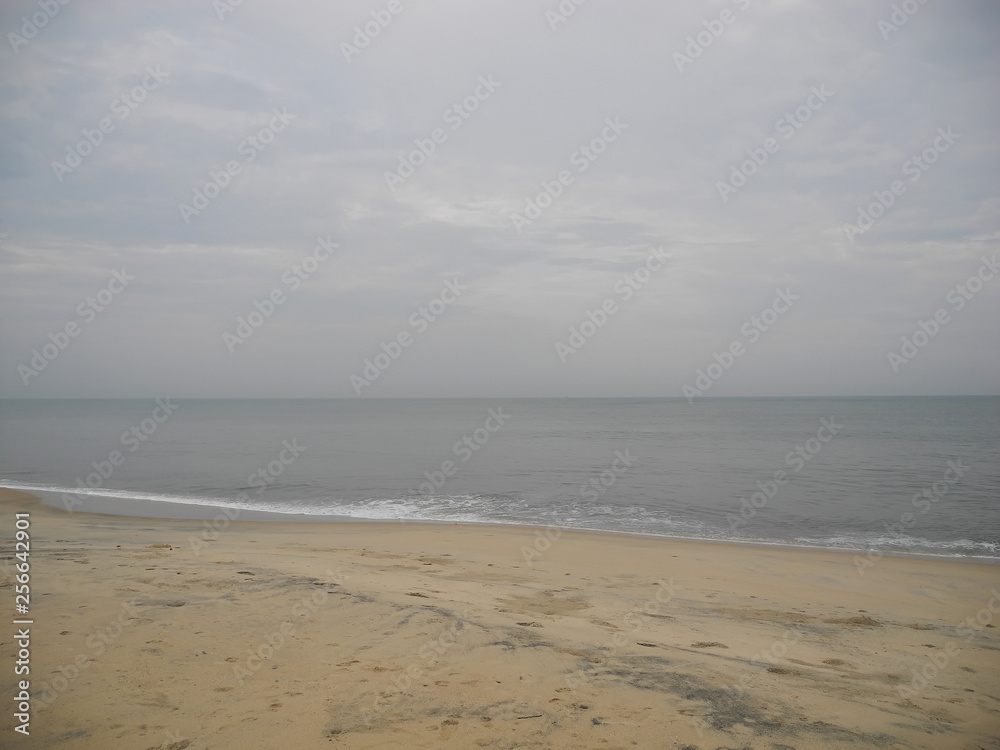 Indian ocean coast Arabian sea in Kochi, Kerala, India