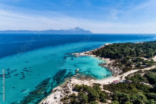 Kavourotrypes or Orange is a small paradise of small beaches located between Armenistis and Platanitsi in Sithonia, Chalkidiki, Greece © ververidis