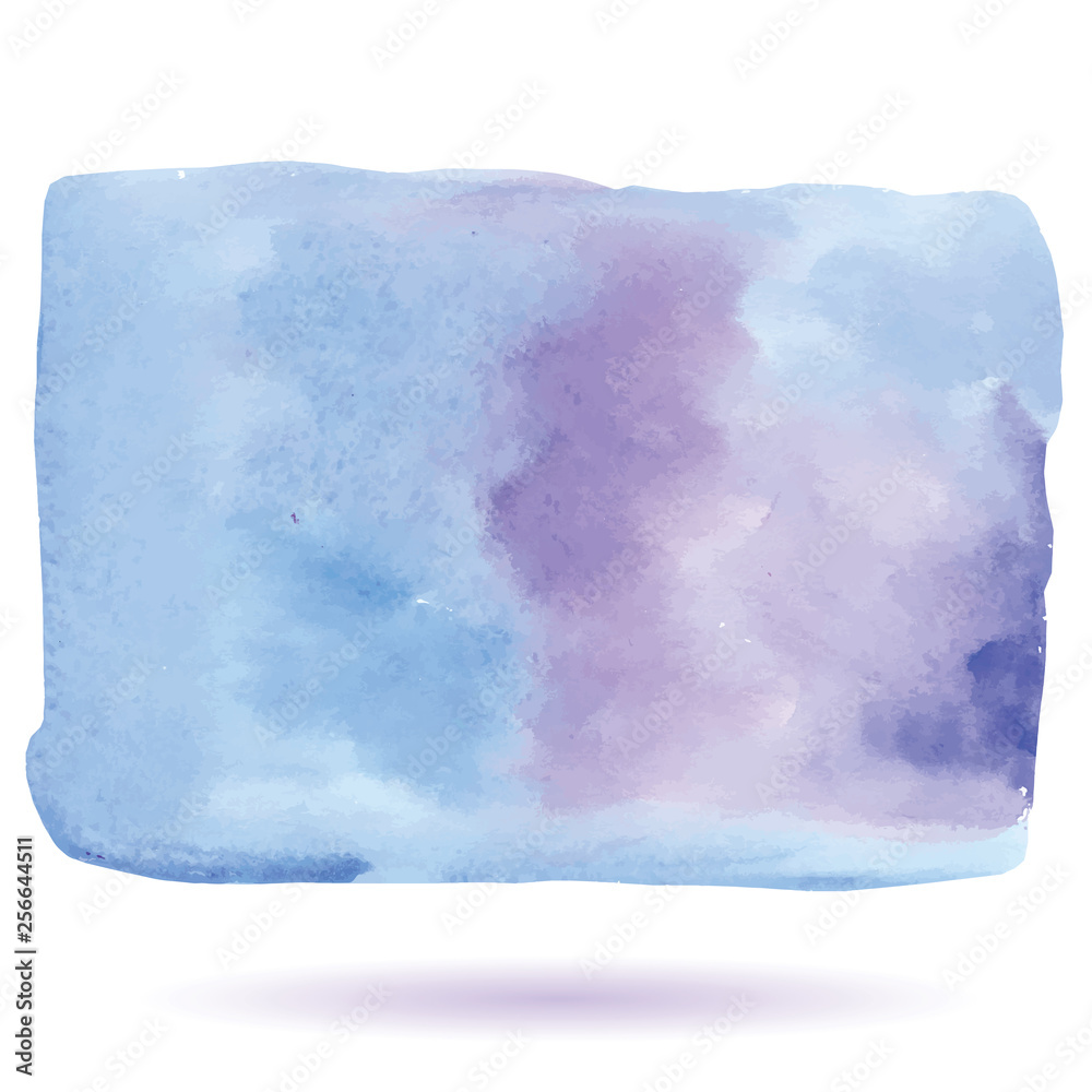 Hand Painted Art Of Watercolor Paint On Watercolor Paper. Abstract Background, Vector Illustration
