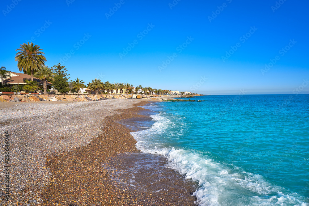 Almenara beach in Castellon of Spain Almenara beach in Castellon of Spain