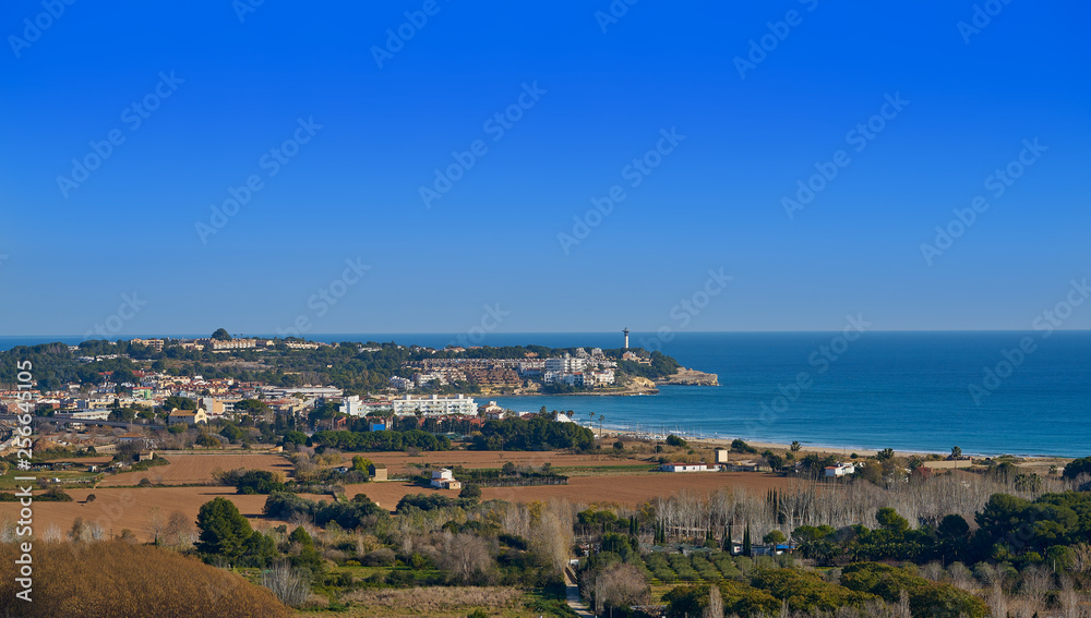 Altafulla aerial Skyline in Tarragona Altafulla aerial Skyline in Tarragona