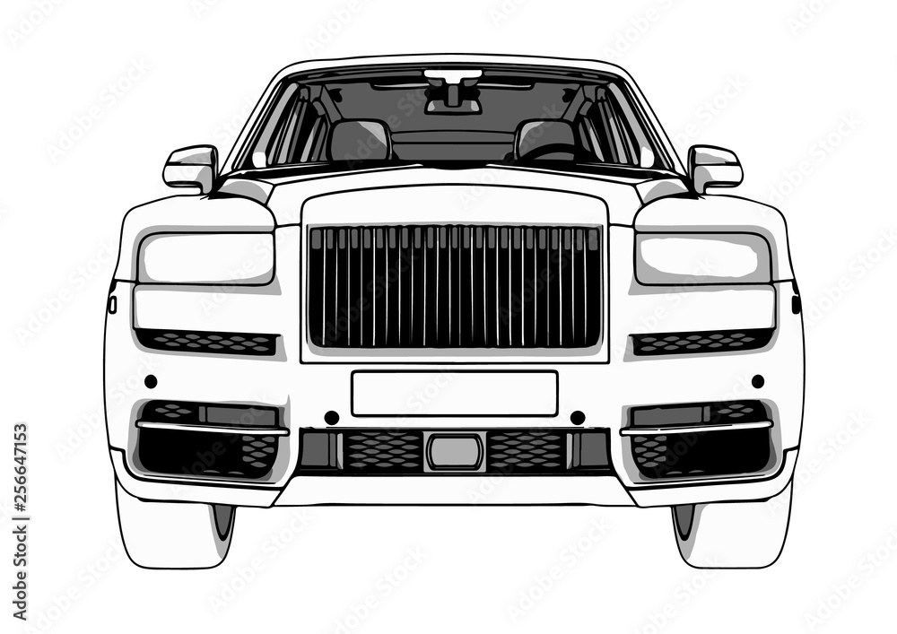 off-road  suv car vector