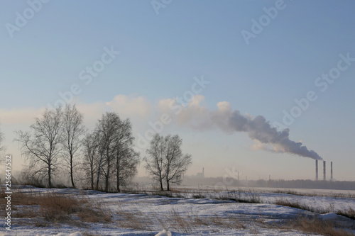 Thick technical smoke comes from the pipes © Pashtet007
