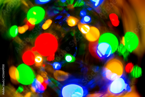 Picture LED light bokeh for blurred abstract background 