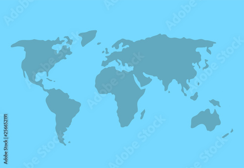 World map doodle