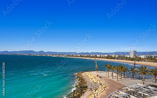 Salou Platja Capellans beach in Tarragona photo