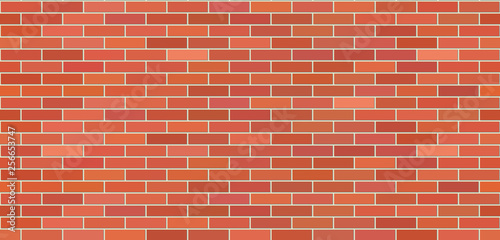 Texture brown brick wall. Seamless background wall. Design background. Vector illustration.