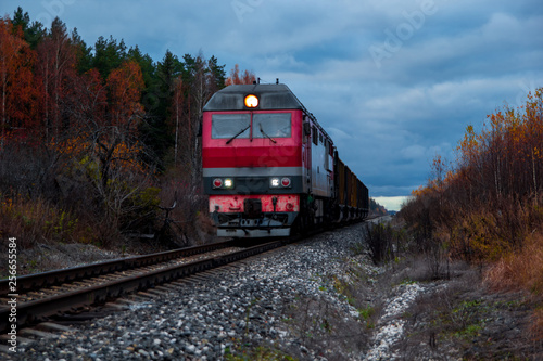 train on the railway, railway