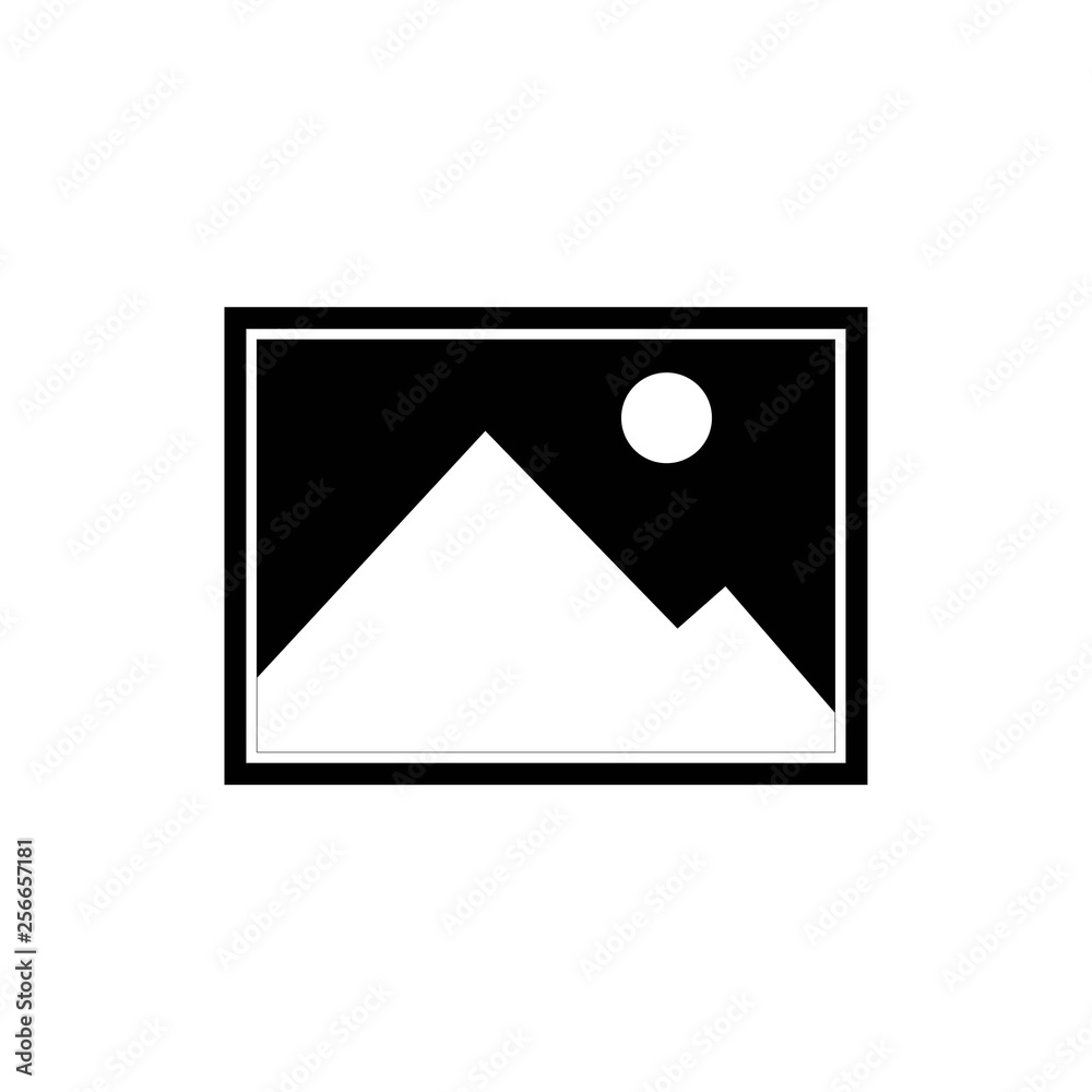 Picture icon vector. photo gallery icon on a white background Picture icon vector. photo gallery icon on a white background