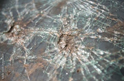 Abstract image of broken glass texture, background