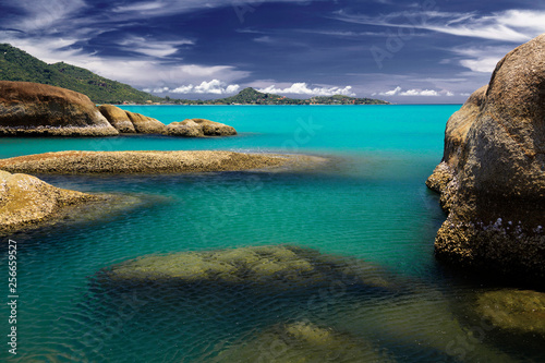 Obraz na płótnie Clear Water at samui island, Southern of Thailand w salonie
