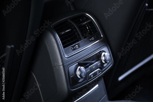 Passenger air conditioning controls in car interior © camerarules
