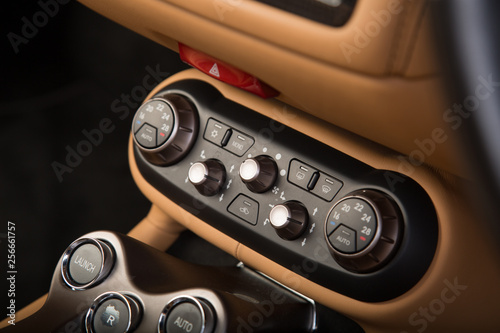 Air conditioning controls in sports car © camerarules