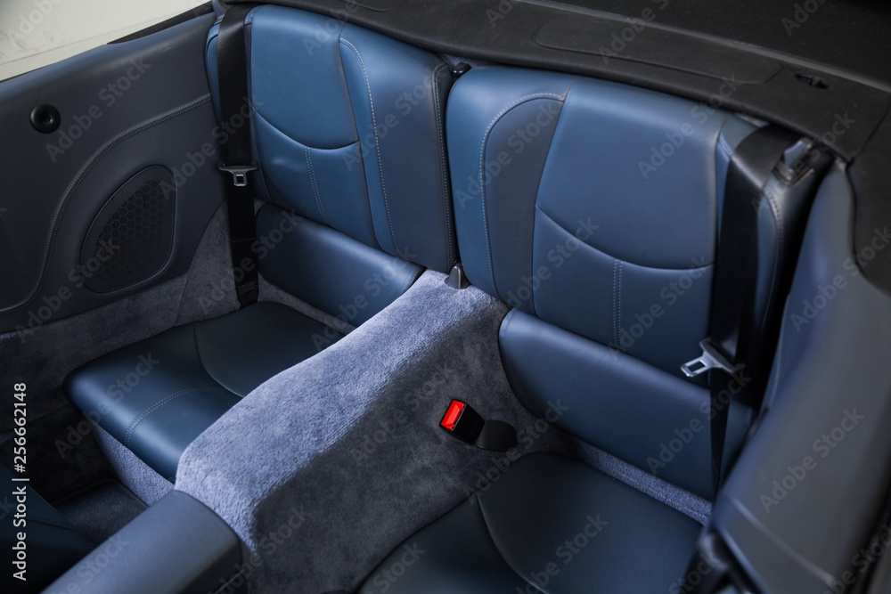 Passenger seats in convertible sports car Passenger seats in convertible sports car