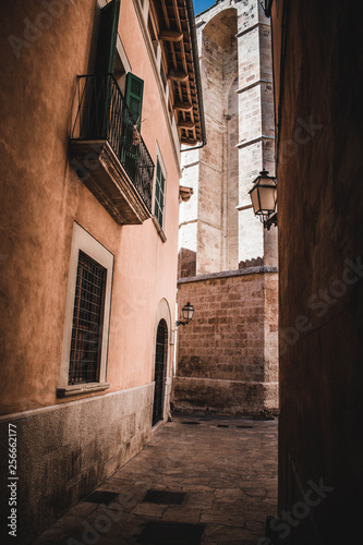 narrow street in old town