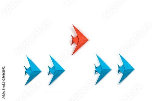Paper origami fishes isolated on white background. Free Download Paper origami fishes isolated on white background. - GFXLoad