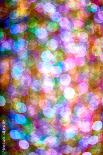 Neon lights out of focus. Abstract background.