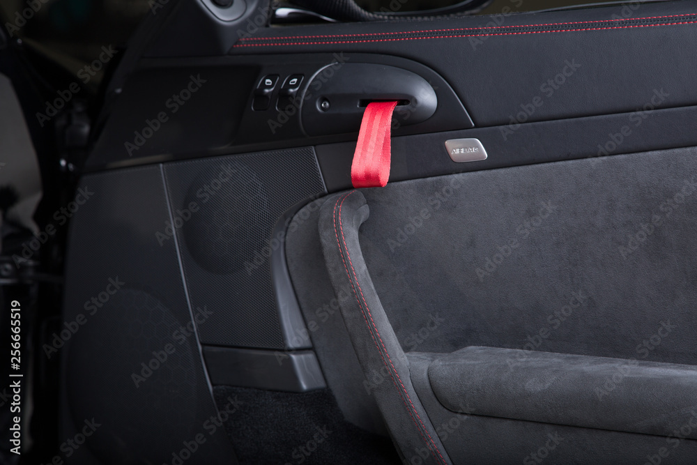 Light weight door handle in sports car