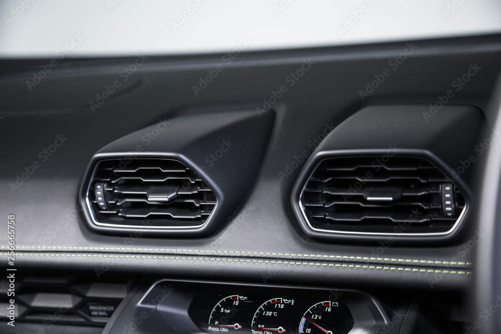 Air conditioning in luxury sports car