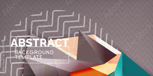 Triangular low poly background design