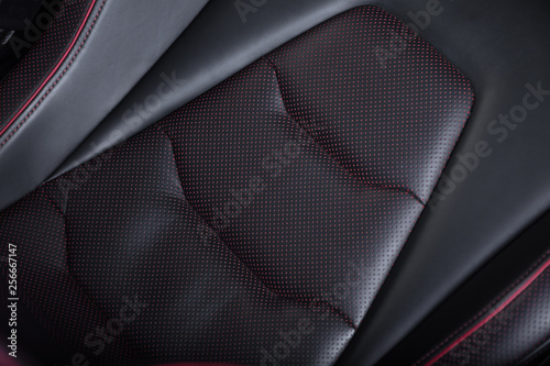 Close up of car seat