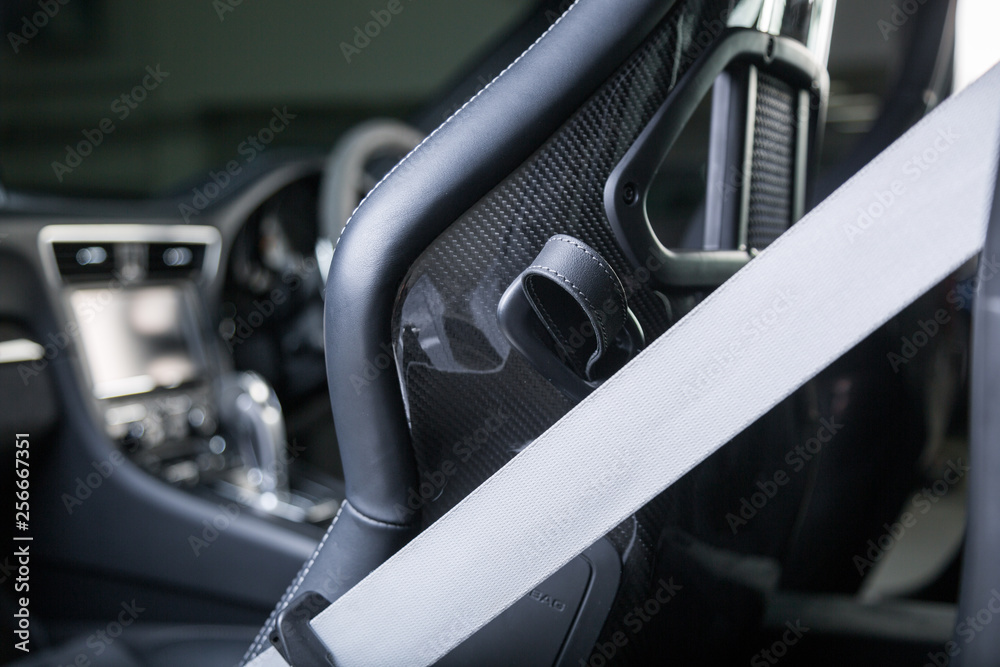 Carbon fibre sports car seat