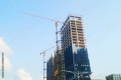 New residential buildings under construction