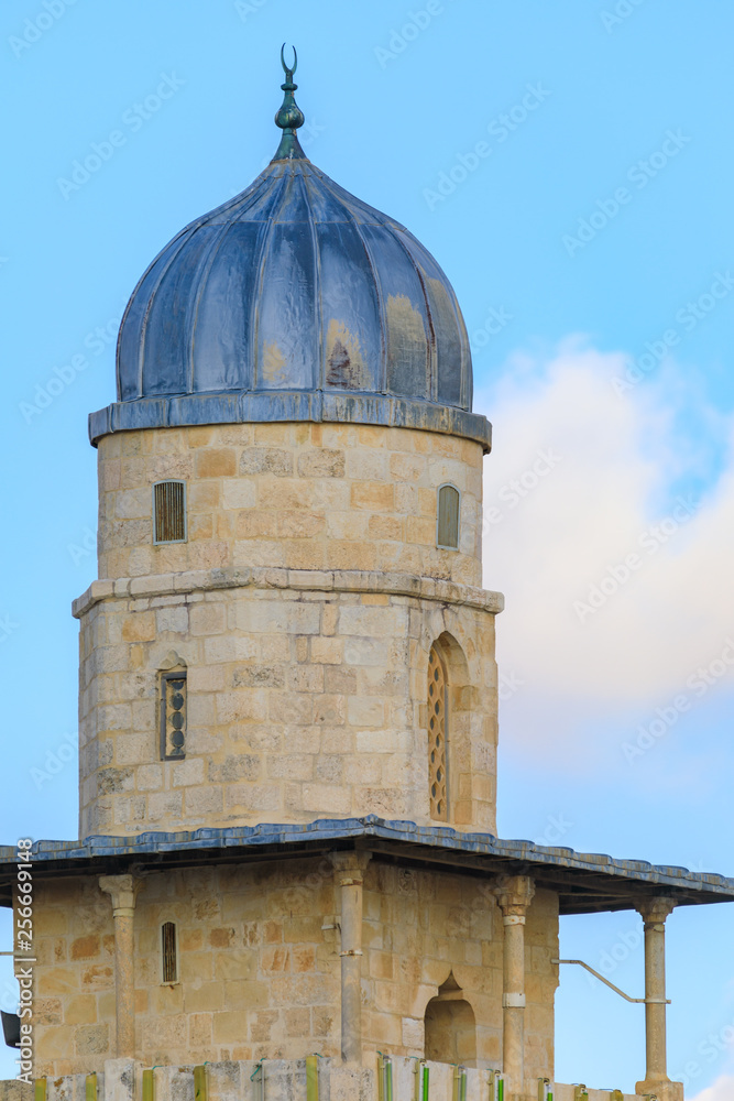 The top of minaret near Al Aqsa