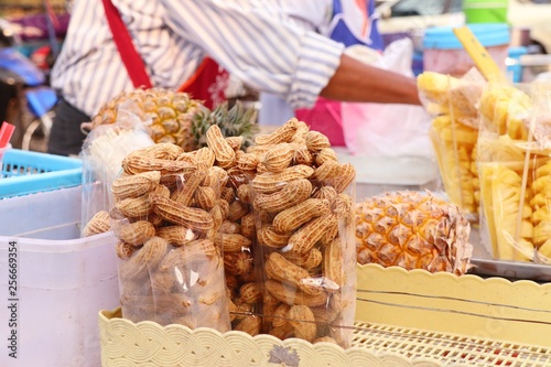 Boiled peanuts at street food
