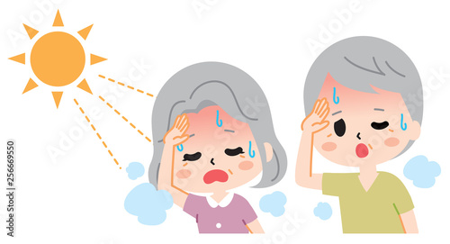 Heatstroke senior illustration