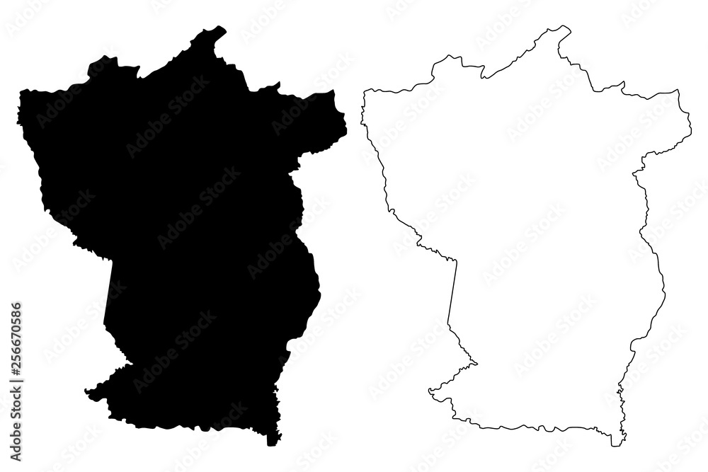Cojedes State (Bolivarian Republic of Venezuela, States, Federal Dependencies and Capital District) map vector illustration, scribble sketch Cojedes map