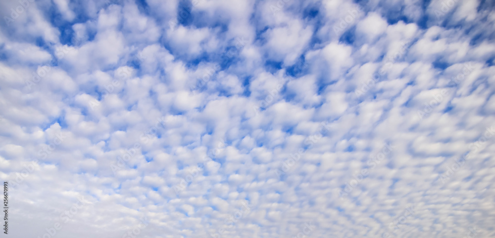 Blue sky with clouds as pattern Blue sky with clouds as pattern