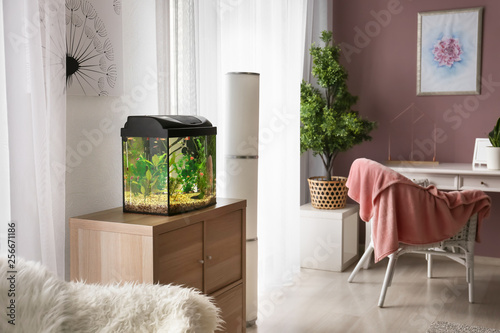 Interior of room with beaut...