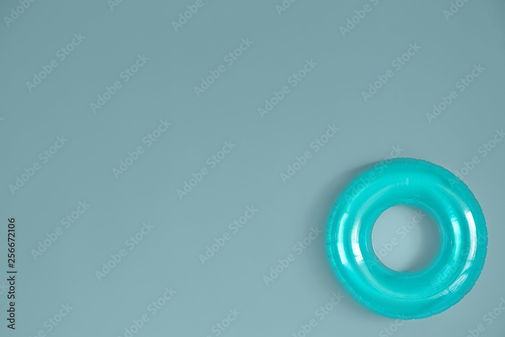 Inflatable ring on color background Inflatable ring on color background
