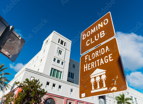 Domino Club sign in Little Havana