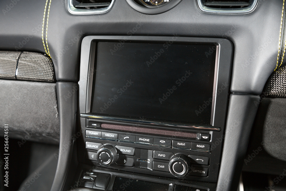 Infotainment system in sports car