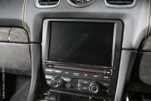 Infotainment system in sports car © camerarules
