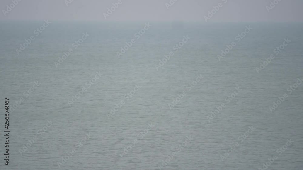 A shot of the Baltic sea during the winter period on a heavy fog A shot of the Baltic sea during the winter period on a heavy fog