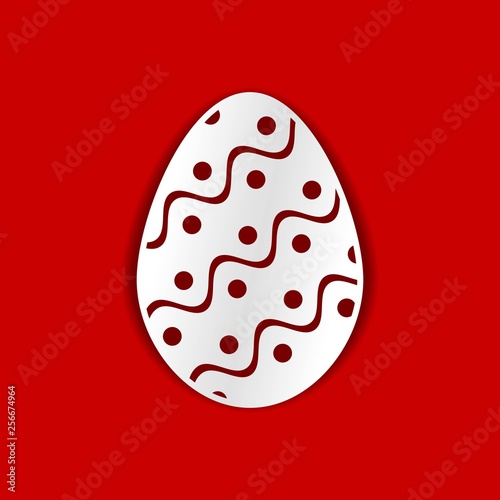 Easter Egg. Template for laser cutting  wood carving  paper cut and printing. 