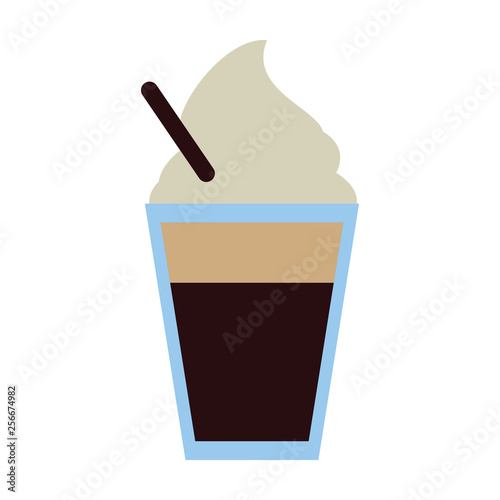Capuccino with cream cup