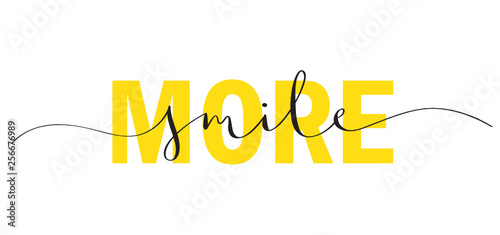 SMILE MORE typography banner
