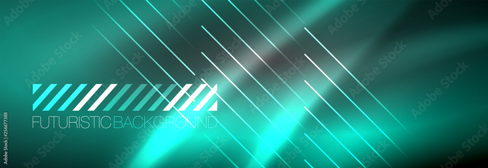 Shiny glowing lights neon color design background Shiny glowing lights neon color design background