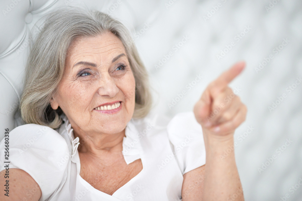 Close-up portrait of happy senior woman portrait Close-up portrait of happy senior woman portrait
