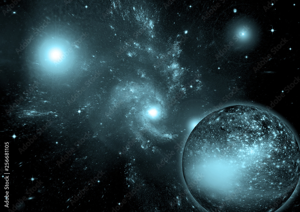 Obraz premium galaxy in a free space