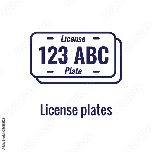 Drivers Test and License Icon Set and - Web Header Banner