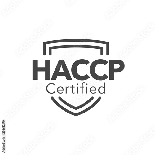 HACCP | Hazard Analysis Critical Control Points icon with award or checkmark