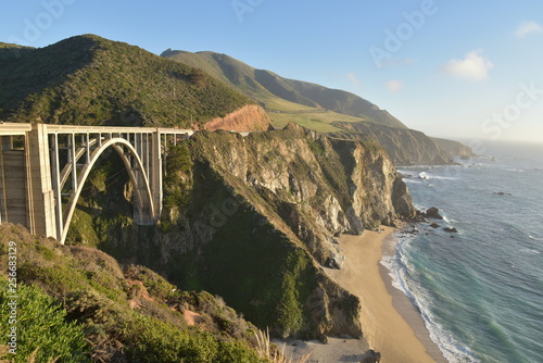 Beautiful California Coast and the Famous Bixby Creek Bridge - Big Sur, Monterey County, California (no post process)