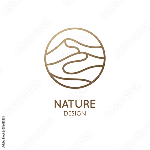 Logo mountain landscape