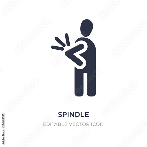 spindle icon on white background. Simple element illustration from People concept.