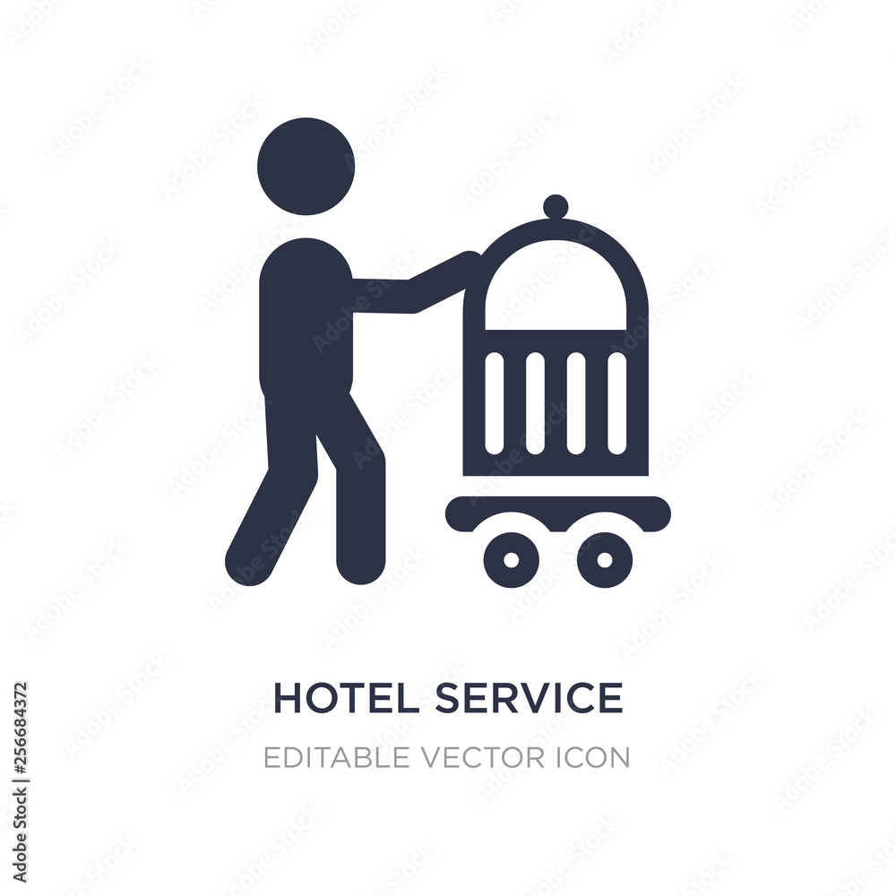 hotel service icon on white background. Simple element illustration from Food concept. hotel service icon on white background. Simple element illustration from Food concept.